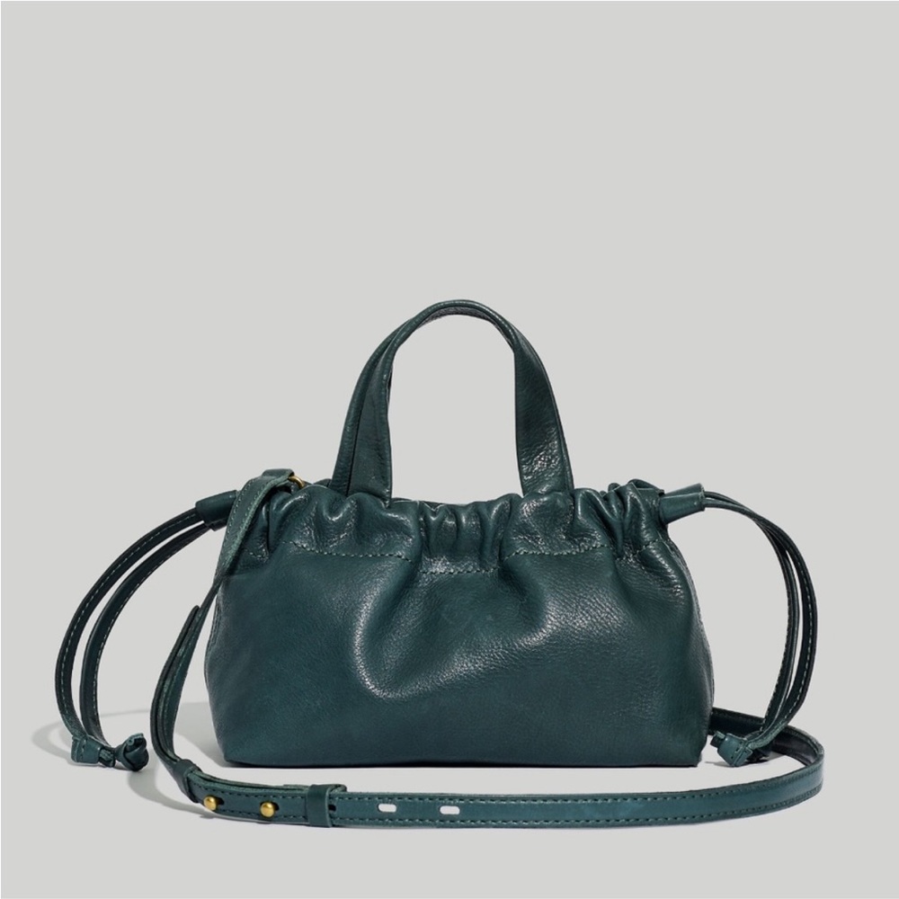 MADEWELL / NWT The Piazza Mini Crossbody Bag in Dark Palm green